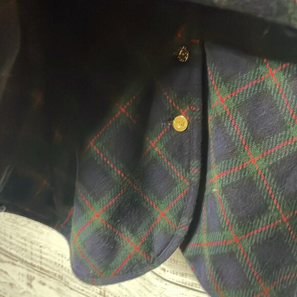 PIccolo Baby Reversible Hooded Poncho 9 m-2T Plaid - Picture 8 of 10